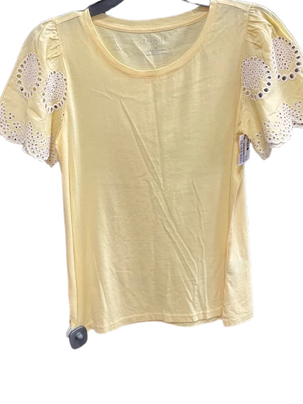 Special Price Yellow Top Short Sleeve Talbots, Size S